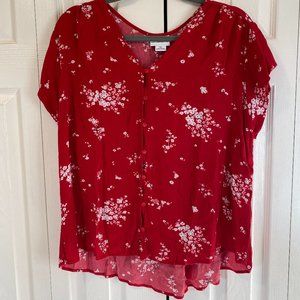 Liz Claiborne red top size XXL